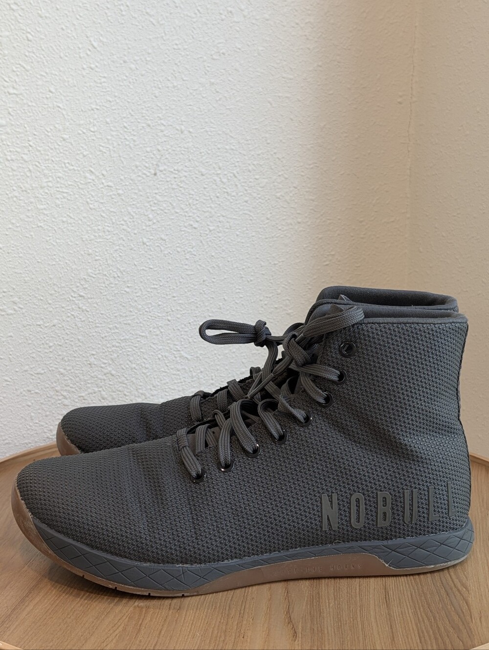 NOBULL Dark Grey SuperFabric High-Top Trainer Shoes Unisex